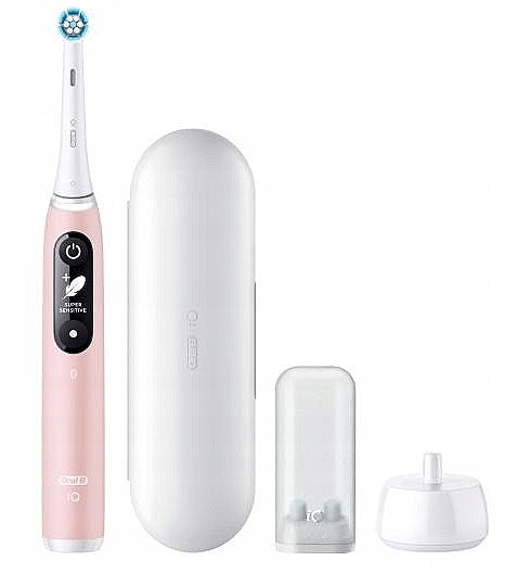 Электрическая зубная щетка, с футляром, розовая - Oral-B iO Series 6N Pink — фото N2