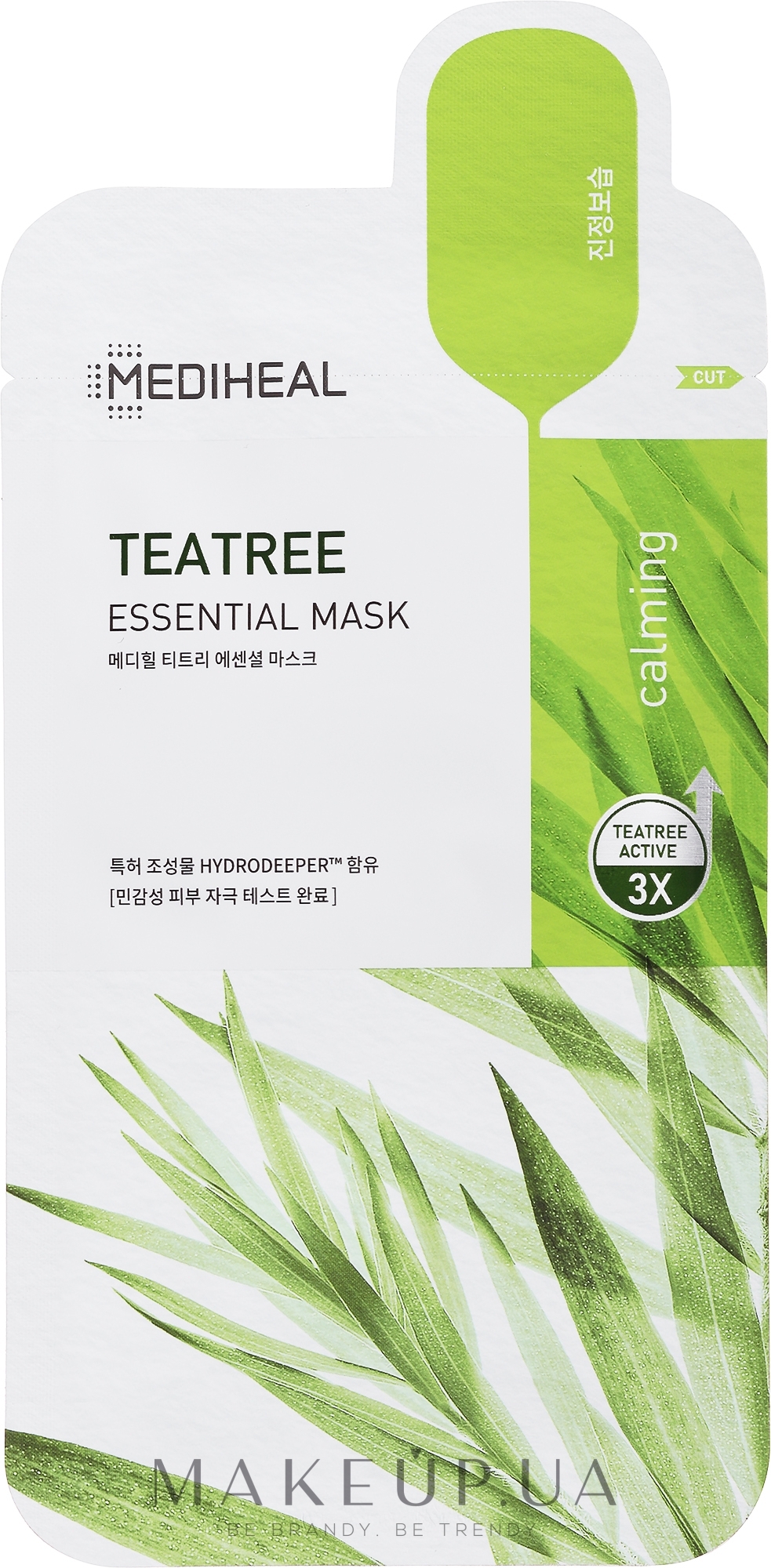 Заспокійлива тканинна маска - Mediheal Teatree Care Solution Essential Mask Ex — фото 24ml