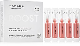 Парфумерія, косметика Гіалуронова кислота і колаген в ампулах - Madara Cosmetics Hyaluronic Collagen Booster Ampoules