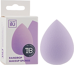 Спонж-крапля для макіяжу, фіолетовий - Ilu Sponge Raindrop Purple — фото N2