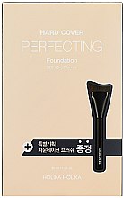 Духи, Парфюмерия, косметика Набор - Holika Holika Hard Cover Perfecting Foundation (found/30ml + brush)