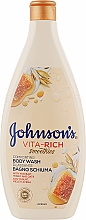 Парфумерія, косметика Гель для душу  з йогуртом, медом і вівсом - Johnson's Vita-Rich