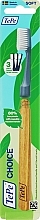 Зубная экощетка с деревянной ручкой и тремя насадками, серая - TePe Choice Soft Toothbrush — фото N1