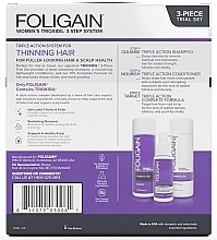Набір - Foligain Triple Action Hair Care System For Women (shmp/100ml + cond/100ml + ser/30ml) — фото N2