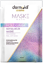 Маска-плівка для обличчя - Dermokil Hologram Peel Off Mask (саше) — фото N1