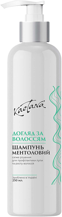 Шампунь для волос "Ментоловий" - Kaetana — фото N1