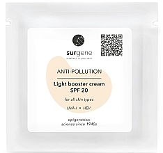 Парфумерія, косметика Захисний крем для обличчя - Surgene Anti-Pollution Light Booster Cream SPF 20 (пробник)