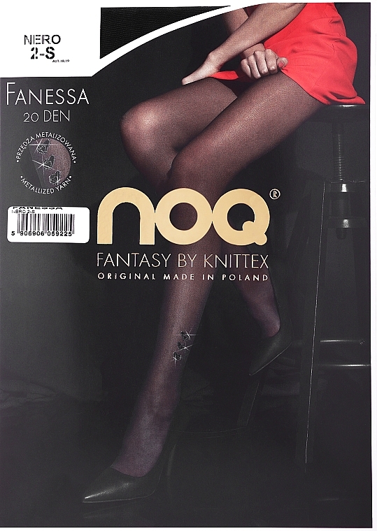 Колготки для жінок "FANESSA" 20 Den, nero - Knittex — фото N1