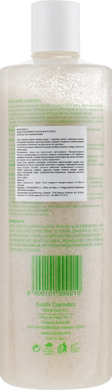 Скраб для тіла, з ароматом полуниці  - Kueshi Exfoliante Corporal Fresa — фото N2