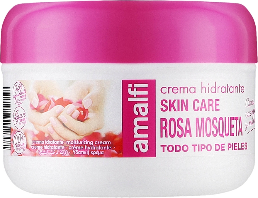 Крем для лица, рук, тела "Шиповник" - Amalfi Sweet Skin Cream — фото N1