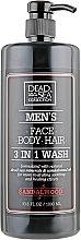 УЦІНКА Гель для душу, волосся і обличчя для чоловіків - Dead Sea Collection Men’s Sandalwood Face, Hair & Body Wash 3 in 1 * — фото N2