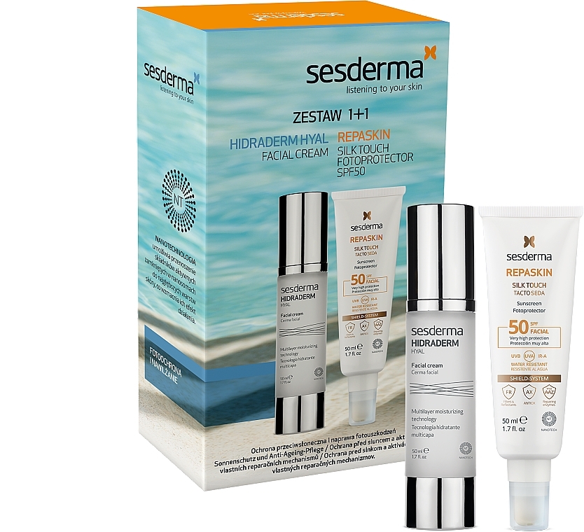 Набір   - SesDerma Laboratories Hidraderm Hyal & Reti Age (serum/30ml + f/cr/50ml) — фото N2