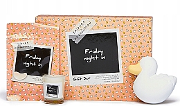 Набор - Makeup Revolution Friday Night In Gift Set (candle/1pcs + f/fizzer/1pcs + patch/30pcs) — фото N1