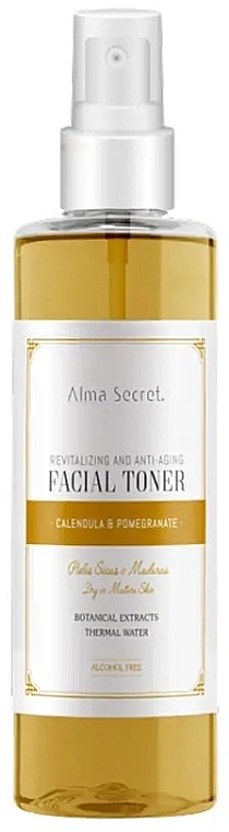 Тоник для лица - Alma Secret Revitalizing And Anti-Aging Facial Toner Calendula & Pomegranate — фото N1