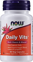 Мультивитамины и минералы, в капсулах - Now Foods Daily Vits — фото N1