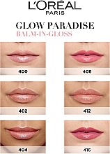 Блиск для губ з ефектом об'єму - L'Oreal Paris Glow Paradise Balm-in-Gloss — фото N3