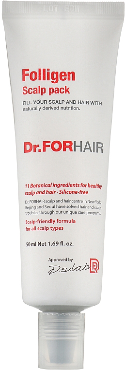 Оздоровлювальна маска для шкіри голови - Dr.FORHAIR Folligen Scalp Pack — фото N1