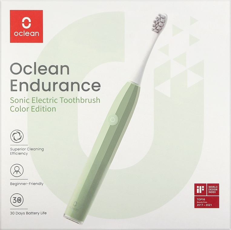 Электрическая зубная щетка Oclean Green - Oclean Electric Toothbrush Green — фото N2