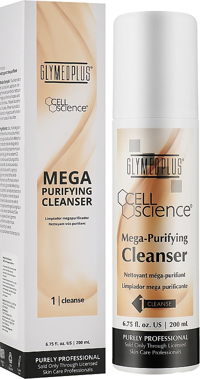 Очищувальні вершки для обличчя з лавандовим ароматом - GlyMed Plus Cell Science Mega-Purifying Cleanser — фото N2