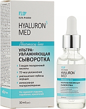 Ультразволожувальна сироватка для обличчя - Elfa Pharm Hyaluron5 Med Serum — фото N2
