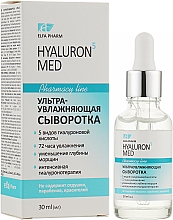 Ультразволожувальна сироватка для обличчя - Elfa Pharm Hyaluron5 Med Serum — фото N3