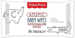 Духи, Парфюмерия, косметика Детские влажные салфетки - Fisher Price Atopic Baby Wipes