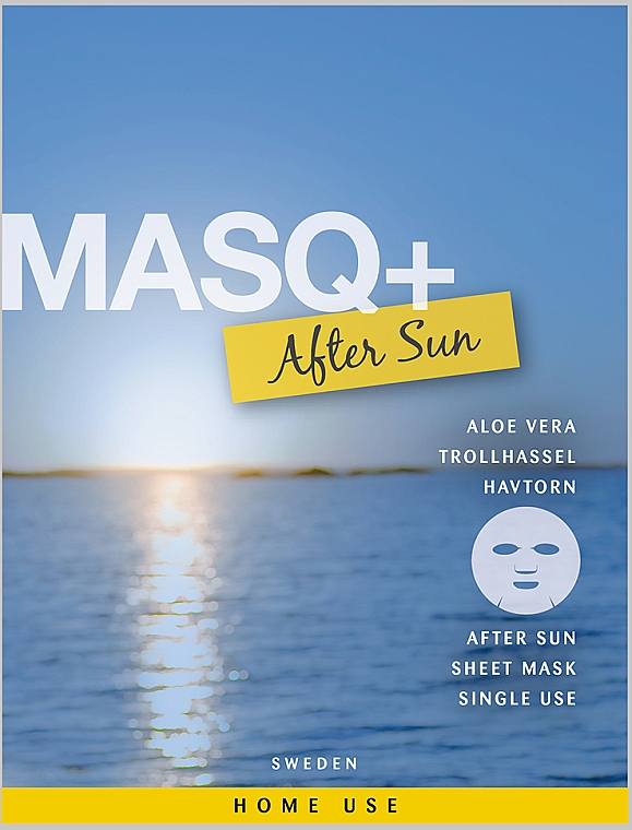 Тканевая маска "После солнца" - MASQ+ After Sun Sheet Mask — фото N1
