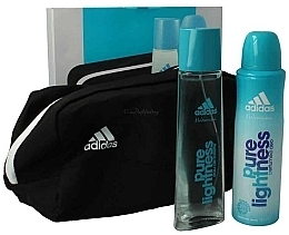 Парфумерія, косметика Adidas Pure Lightness - Набір (edt/75ml + deo/150ml + bag/1pcs)