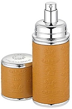 Духи, Парфюмерия, косметика Creed Frasco Rellenable Vacio Piel Silver/Camel - Атомайзер, коричнево-серебристый