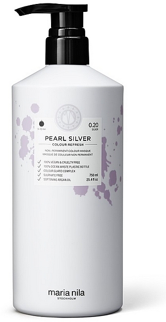 Маска для волос - Maria Nila Colour Refresh Pearl Silver — фото N1