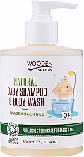 Духи, Парфюмерия, косметика Детский натуральный шампунь для волос и тела - Wooden Spoon Natural Baby Shampoo&Body Wash Fragrance-Free