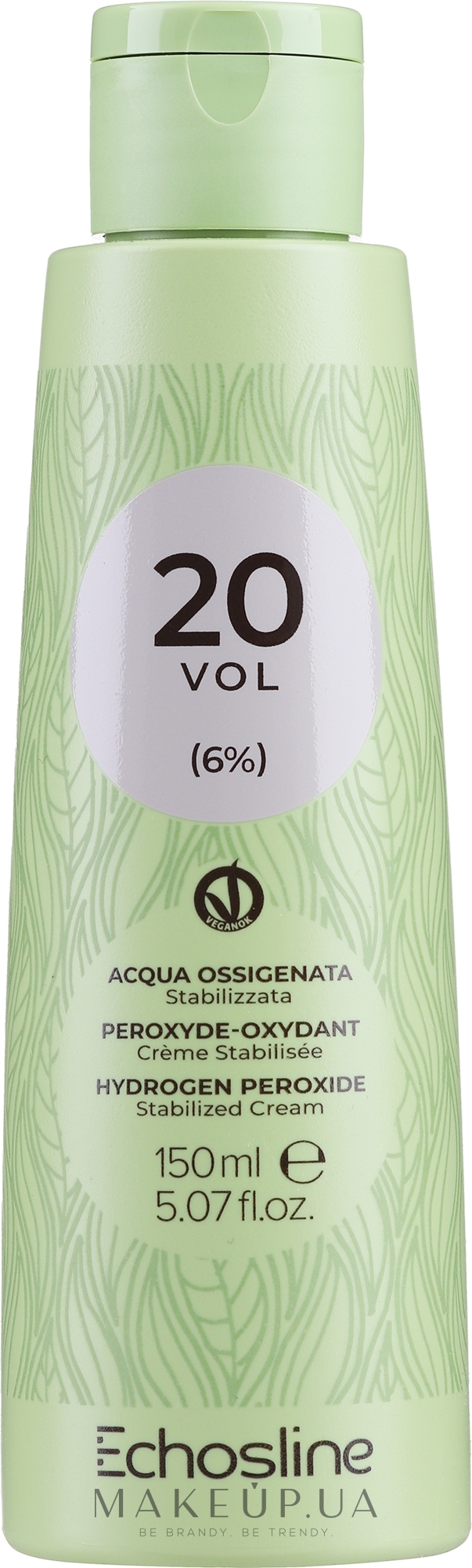 Крем-окислювач - Echosline Hydrogen Peroxide Stabilized Cream 20 vol (6%) — фото 150ml