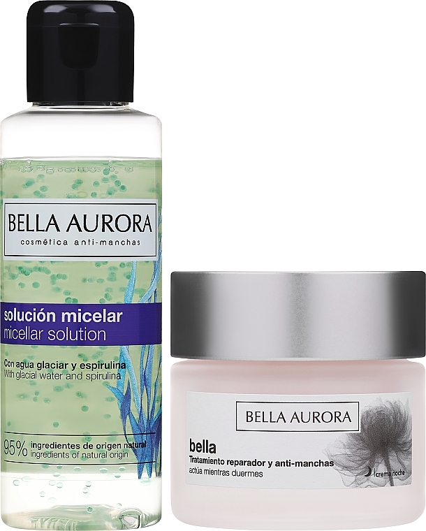 Набір - Bella Aurora Bella Night Set (fcr/50ml + mic/water/100ml) — фото N2