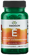 Парфумерія, косметика Харчова добавка "Вітамін Е-натуральний" - Swanson Vitamin E Natural 400 IU