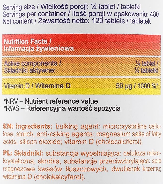 Вітамін D3 - AllNutrition Vitamin D3 8000 — фото N3