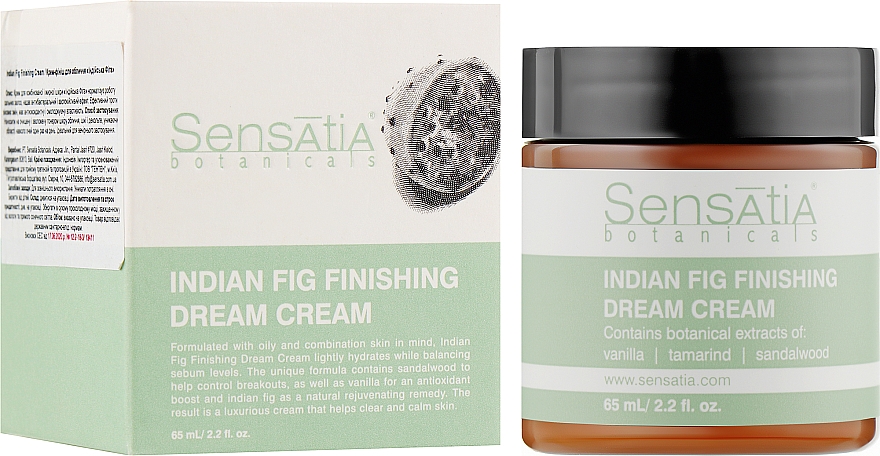 Крем-финиш для лица "Индийская Фига" - Sensatia Botanicals Indian Fig Finishing Cream — фото N2