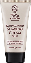 Крем для бритья "Сандаловое дерево" - Taylor Of Old Bond Street Sandalwood Luxury Shaving Cream (в тубе) — фото N1