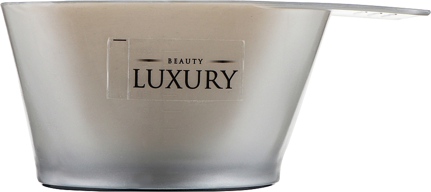 Миска пластикова з гумовою вставкою для фарби, сіра - Beauty LUXURY — фото N1