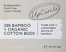 Парфумерія, косметика Екологічні ватні палички - UpCircle Bamboo + Organic Cotton Buds