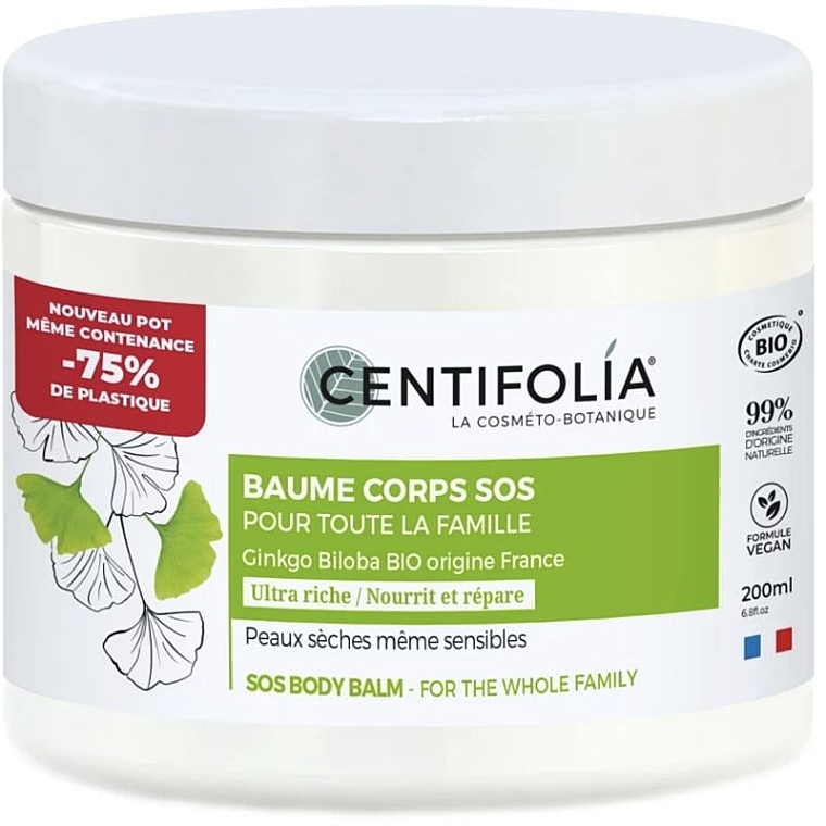 Шампунь для сяйного блиску волосся з малиною та кератином - Centifolia Sos Body Balm For All The Family — фото N1