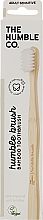 Парфумерія, косметика Бамбукова зубна щітка для чутливих ясен, біла - The Humble Co Adult Sensitive