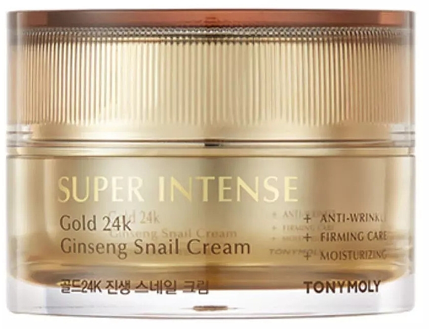 Інтенсивний равликовий крем із 24-каратним золотом - Tony Moly Super Intense Gold 24K Ginseng Snail Cream — фото N1