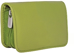 Маникюрный набор, 5 предметов "Siena", на молнии, green - Erbe Solingen Manicure Zipper Case — фото N1