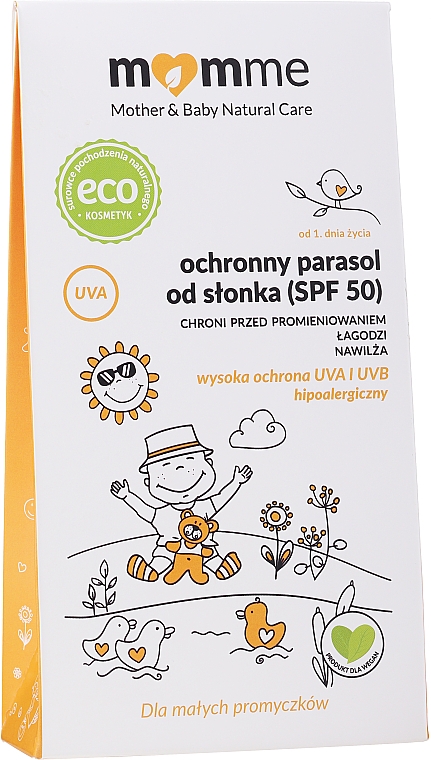 Детский солнцезащитный крем - Momme Baby Natural Care Spf 50 — фото N2