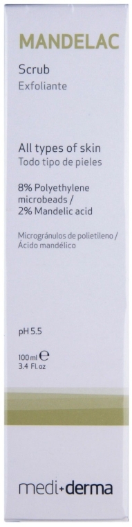 Скраб з мигдальною кислотою для обличчя і тіла - SesDerma Laboratories Mandelac Face And Body Scrub — фото N1
