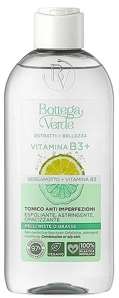 Тонік для обличчя з вітаміном B3 - Bottega Verde Beauty Extracts Vitamin B3+ Skin Perfecting Face Toner — фото N1