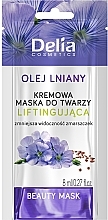 Парфумерія, косметика Кремова ліфтинг-маска для зрілої шкіри обличчя із лляною олією - Delia Beauty Mask