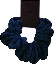 Резинка оксамитова для волосся, темно-синя XL - Lolita Accessories — фото N1