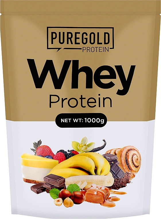 Протеин "Клубника и белый шоколад" - PureGold Whey Protein Strawberry White Chocolate — фото N1