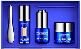 Парфумерія, косметика Набор - La Prairie Skin Caviar (ser/3ml+eye/cr/20ml+eye/cr/15ml+acc/1pcs)